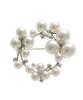Pearl Stone Circle Brooch [VINGTAINE] S, Elegant, Party, Stylish, Gift, BR-128-S-