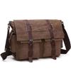 Men Business Messenger Bags For Men Shoulder Bag Vintage Canvas Crossbody Pack Retro Casual Office Travel Bag