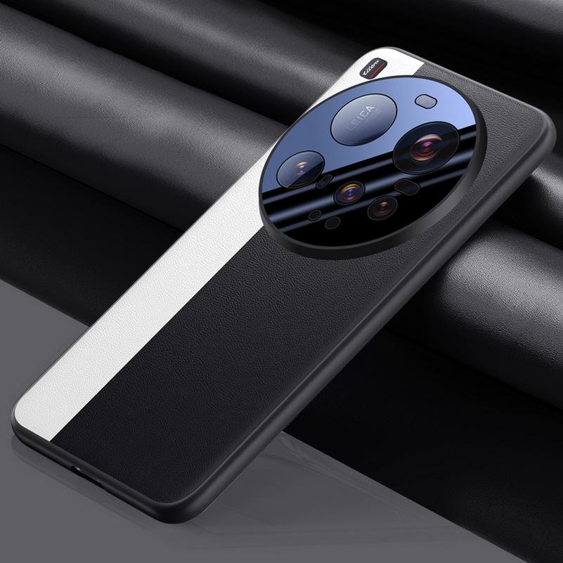 Роскошный простой кожаный круглый защитный чехол для камеры Xiaomi Mi 15 Ultra, тонкий жесткий защитный чехол для задней панели из силикона