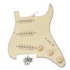 Bstinay Guitar Pickguard 11 Screw Holes Prewired for SSS Electric Guitar 3 Layer PVC Plastic Yellow