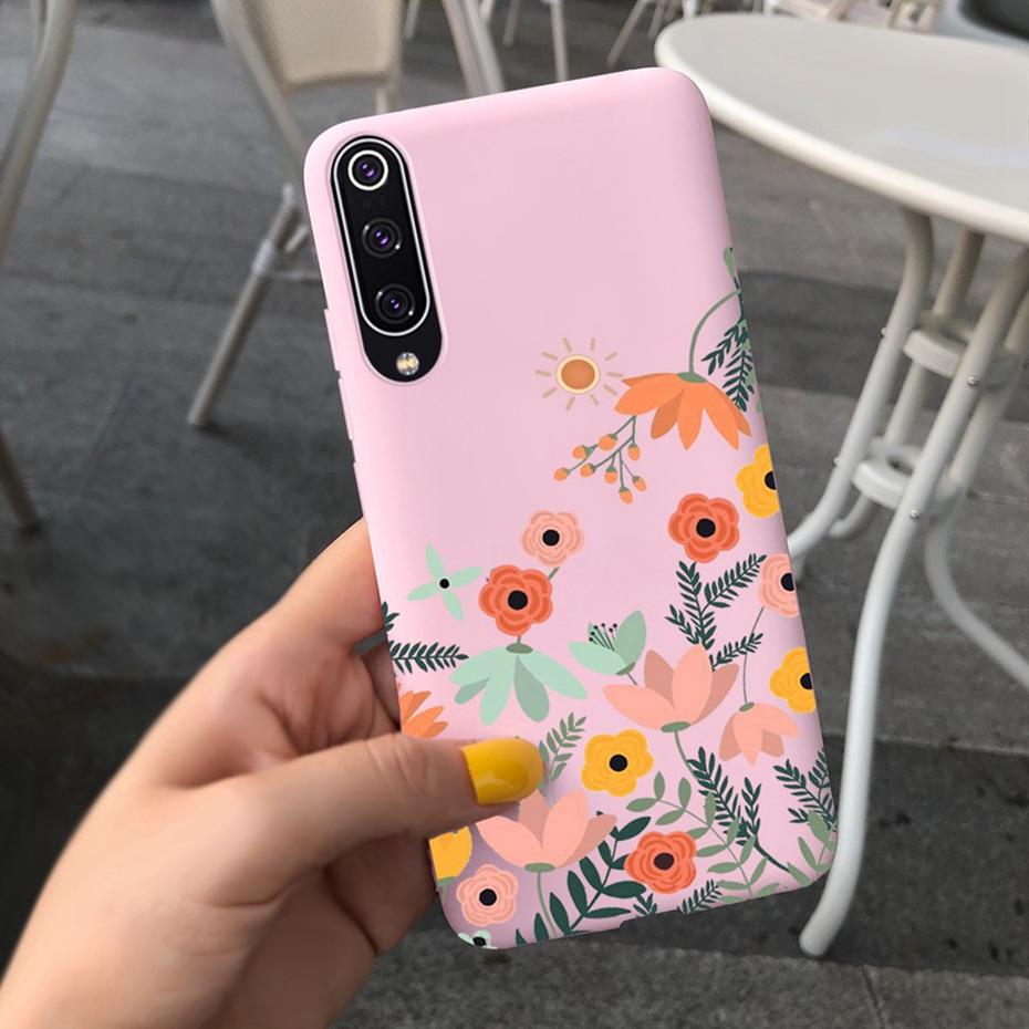 Phone Case For Xiaomi Mi 9 Lite Case Cute Silicone Back Cover For Xiaomi Mi 9 SE Mi9 9SE Mi9lite Phone Shell Soft TPU Bumper