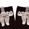 Cute Cat Socks with Balls Cotton Funny Animal Fun Crew Socks Casual Cats Print Cozy Socks GZW