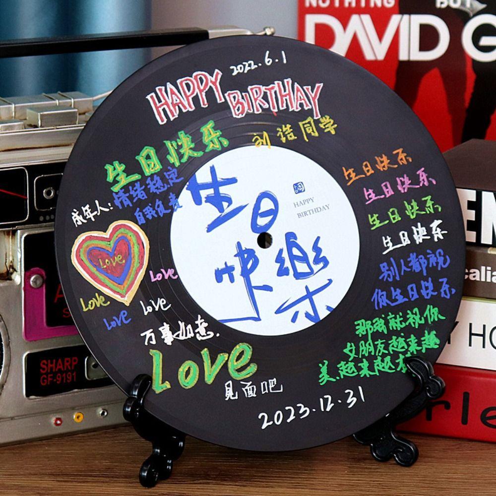 Ultra-Quiet Vinyl Record Wall Clock Hanging Music Decor Home Decor Household Wall Clock Gift