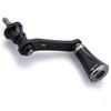 HEIGHTEN 42mm Reel Handle with 20mm Knob Shimano Daiwa Spinning Reel Universal [Light Game Stream Fishing] Tornado Series (Black & Gunmetal) (696)