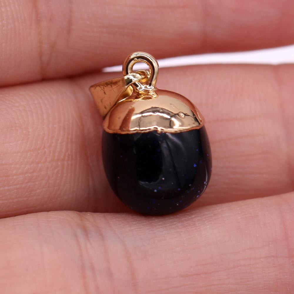 1 шт. в партии кулон из натурального камня Кристалл Розовый Кварц Аметист Лазурит Агат Подвески для изготовления ювелирных изделий DIY Ожерелье Серьги Аксессуары 13x18 мм