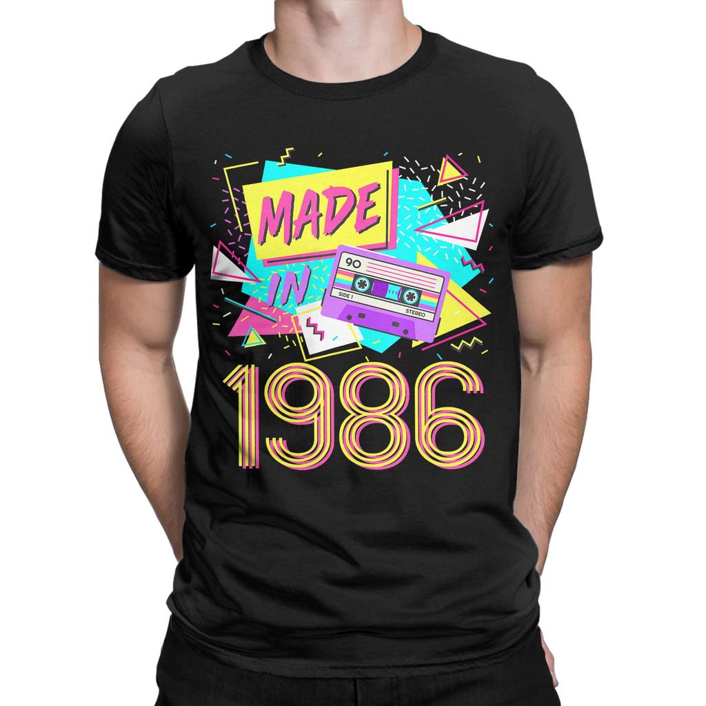 1986 Limited Edition TShirts for Unisex Unisex Retro 40th Birthday Funny 100 Cotton Tees O Neck T Shirts Big Size Tops