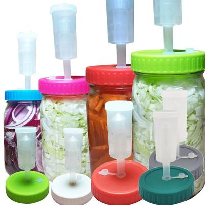 Крышка для ферментации с односторонними выпускными клапанами Набор крышек для ферментации для банок Мейсона с широким горлом 86 мм Ферментация Домашнее пивоварение