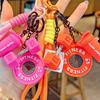 Simulation Style Dopamine Plates Keychain with Buckle Bag Charm New Fitness Series Pendant