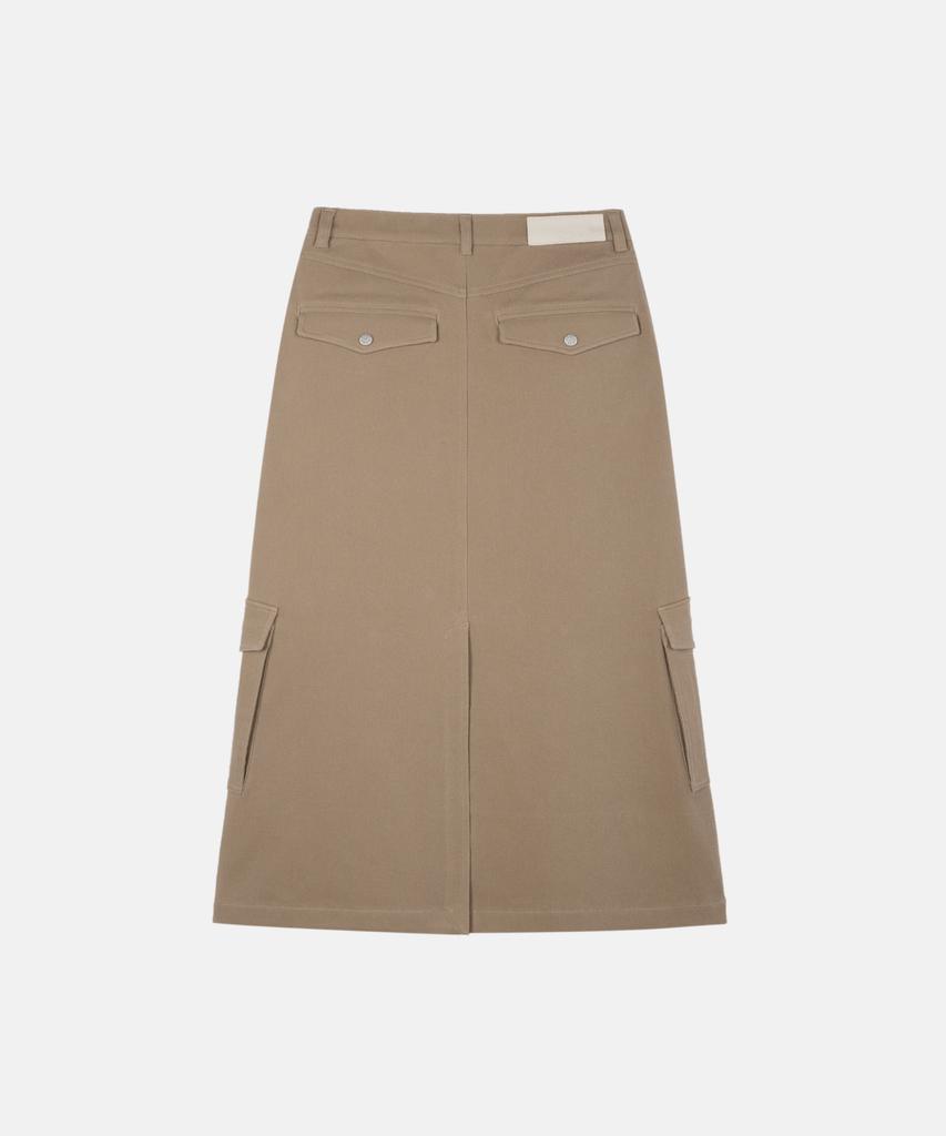 DEUSEUEGSEUMAKINA W. Maxi Cargo Skirt_Beige