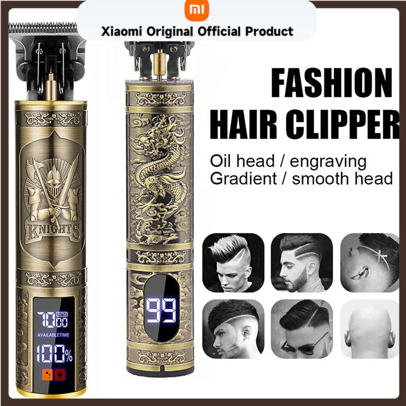 Xiaomi Cordless Hair Trimmer Vintage Hair Clipper USB Fast Charging Hair Cutting Machine Electric Shaver Barber Professional Barber