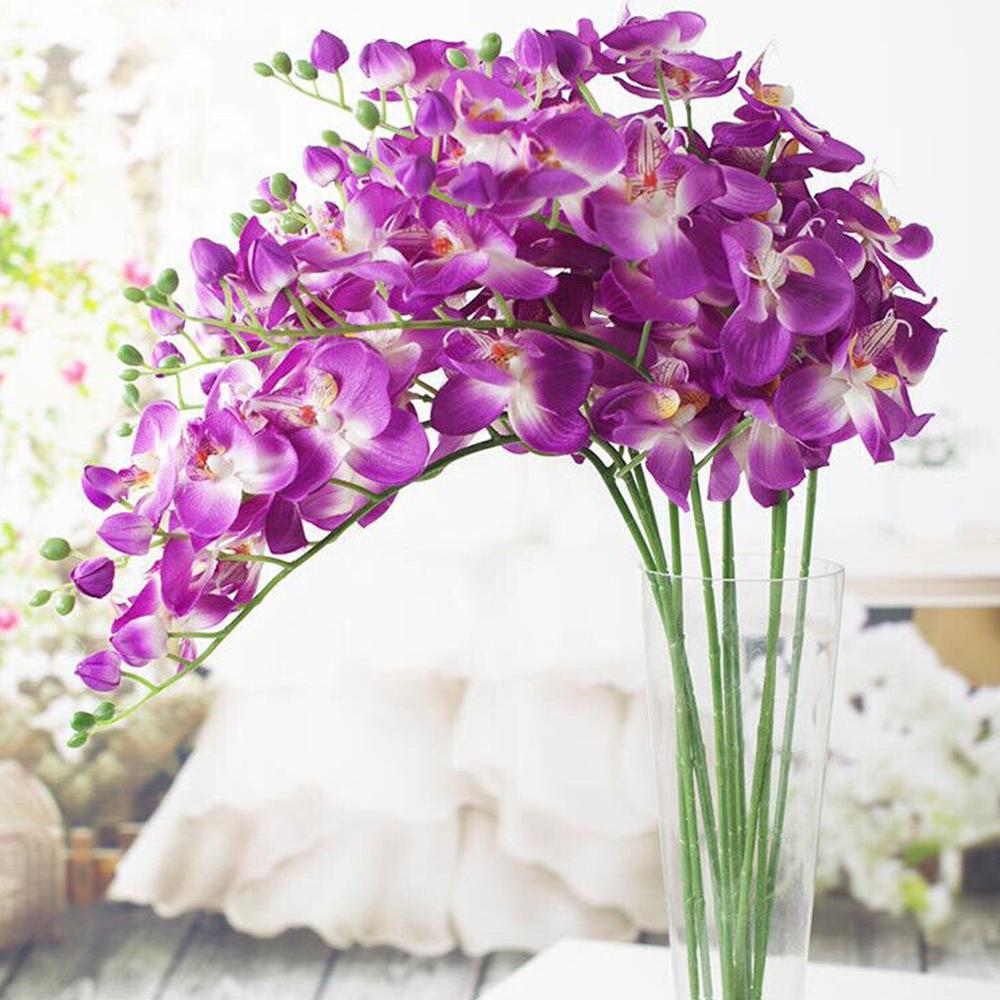 DIY Craft Butterfly Orchid Simulation Flower Fake Plant Flower Artificial Phalaenopsis Indoor