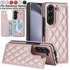 Роскошный кожаный чехол-кошелек с отделением для карт для Samsung Galaxy Z Fold 6 5 4 3 Galaxy Z Fold6 Fold5 Fold4 Fold3 Противоударный откидной чехол-подставка с карманом для карт
