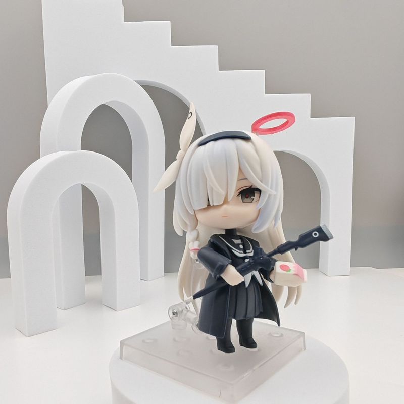 Blue Archive A.R.O.N.A Cute Anime Gaming Peripherals 12cm Action Figurine Desktop Ornament Statue Model Otaku Kawaii Toy Gifts