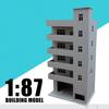 1\87 DIY Модель многоквартирного дома игрушки Масштаб HO Общежитие Миниатюрные модели сцен для украшения Рождественские подарки игрушки для детей