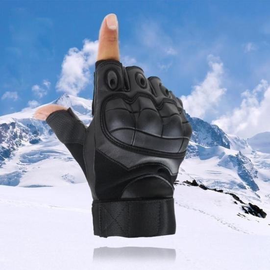 Унисекс Спорт на открытом воздухе Военные полудышащие противоскользящие тактические перчатки для пальцев