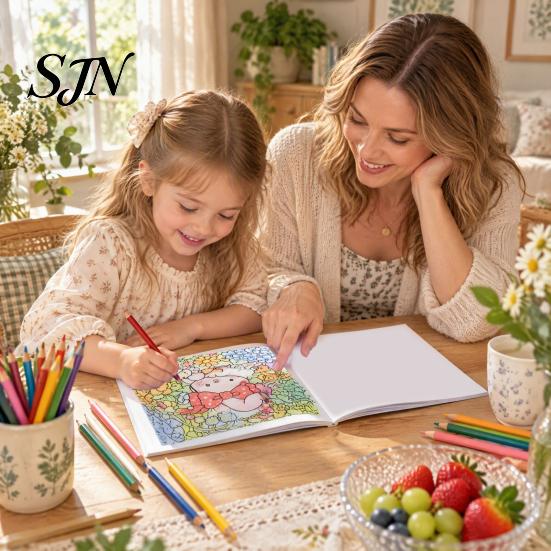 Creative Hobbies for Adults Cozy Nature Coloring Book, Relaxing Floral And Animal Patterns, Cotton Markers Friendly Paper Journals Pulp DIY
