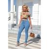 2026 New High-Waisted Hip-Hugging American Style Women's Plus Size Stretch Skinny Washed Jeans