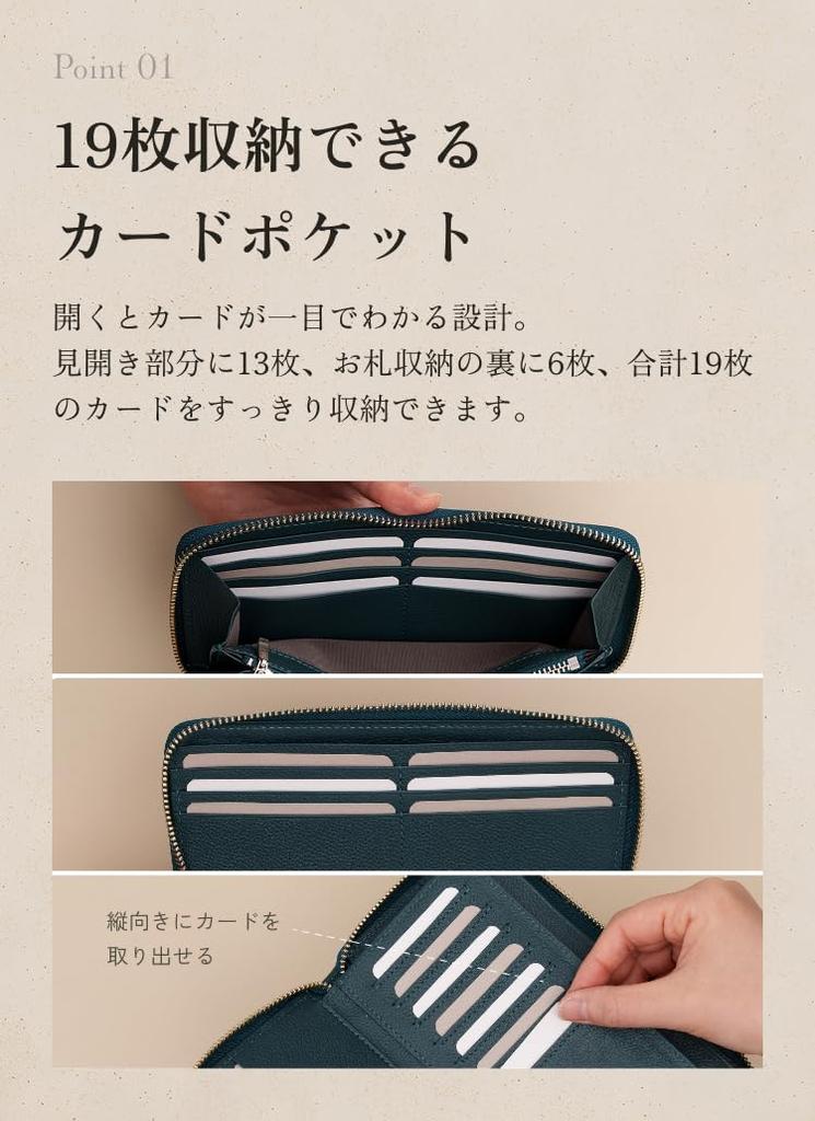 [LIB] Полностью открывающийся кошелек-портмоне на молнии, Водоотталкивающая натуральная кожа, Унисекс, Большая вместимость, 21 карман, Вертикальные слоты для карт,