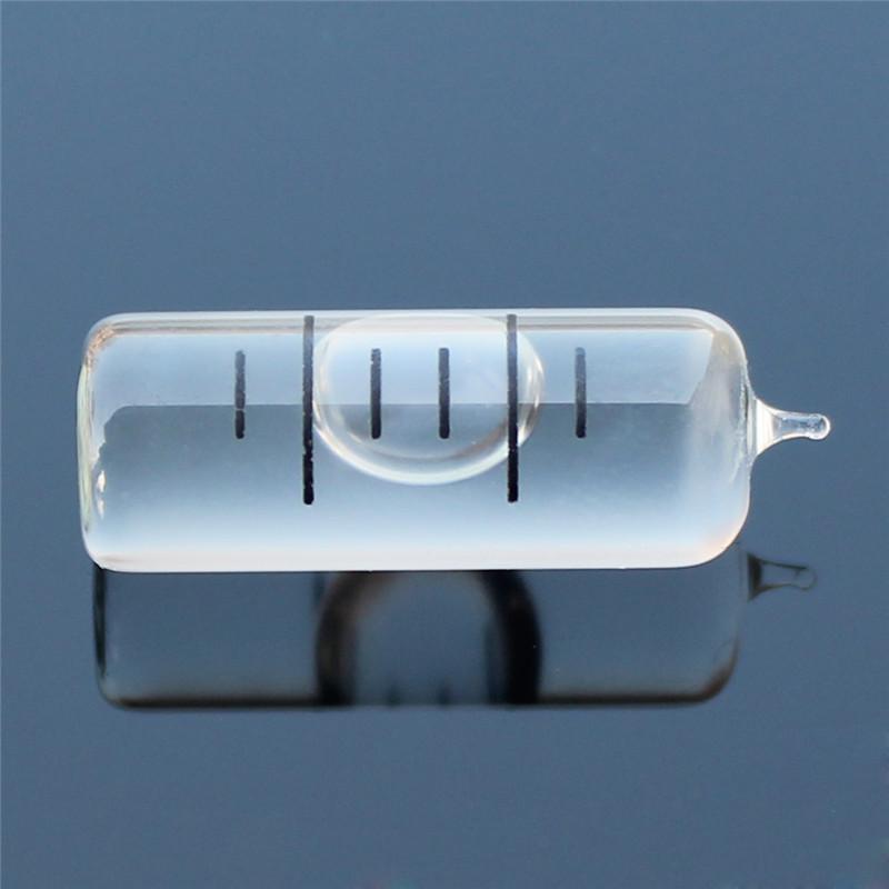 Высокоточный военный стеклянный горизонтальный пузырьковый трубчатый спиртовой уровень с высоким боросиликатным пузырем диаметром 7,5 мм