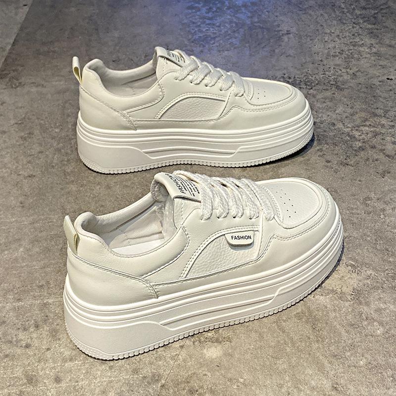 Thick-soled heightening little white shoes women's 2025 spring and autumn new versatile casual board shoes comfortable and non-slip sports women's sho
