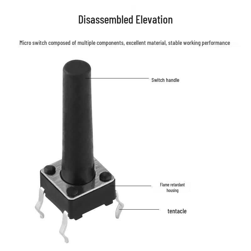 Huijun 4-Pin Vertical Tactile Micro Switch