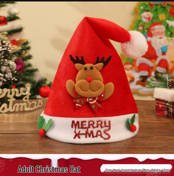 Толстая плюшевая шапка Санта-Клауса - Рождественский подарок для взрослых, мальчиков и девочек