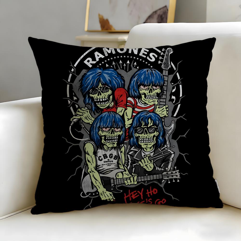 Классическая группа Ramones Наволочка Мягкая и Легко стирающаяся – Универсальная для Дивана, Кровати, Путешествий и Офиса