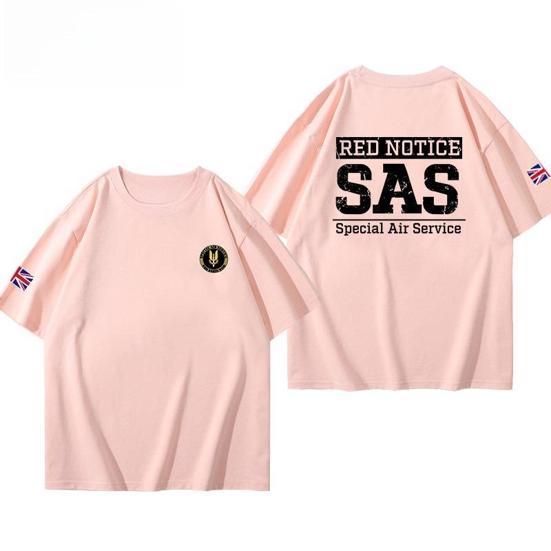 SAS British Special Air Service uniform with the Rainbow Six logo shortsleeved militarystyle Tshirt for male special forces