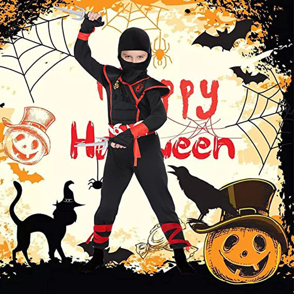 Хэллоуин Ниндзя Станьте ниндзя вашего представления Возраст Ниндзя [SVNVIOZ] Костюм, Дети, Малыши, мечты, Популярный, Стандартный, Вечеринка, Событие, Одежда,