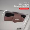 For Jeep Car Interior Portable Glasses Box Auto Sunglasses Clip For Jeep Grand Cherokee Wrangler JK Gladiator Compass Renegad