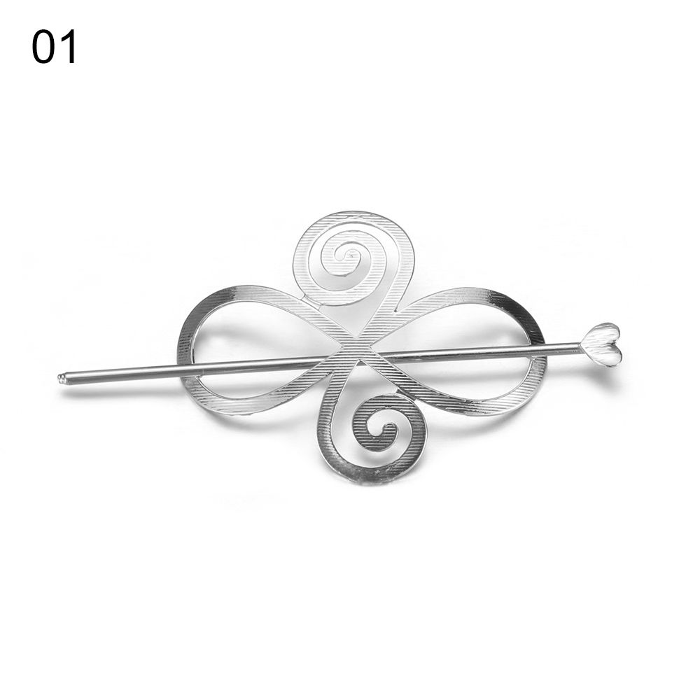 Women's Fashion Barrette Tiara Hairpins Bun Holder Headpiece Metal Hair Clip Vintage Hair Clips