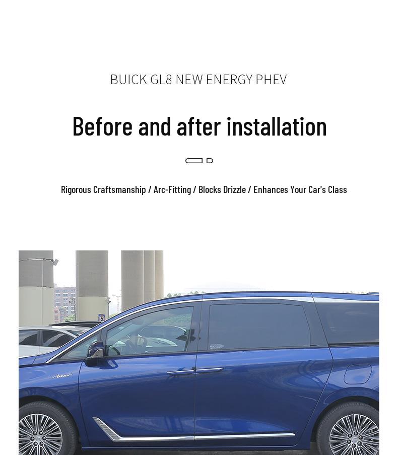 Дефлекторы боковых окон для 2024-2025 Buick GL8 Avantgarde PHEV/ES.