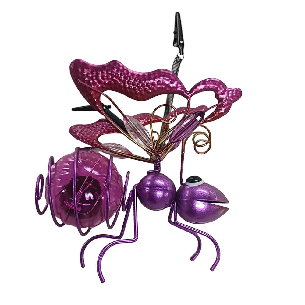 Солнечные гирлянды для насекомых, подвесные лампы для летающих насекомых, садовые светильники для украшения балкона, крыльца на заднем дворе