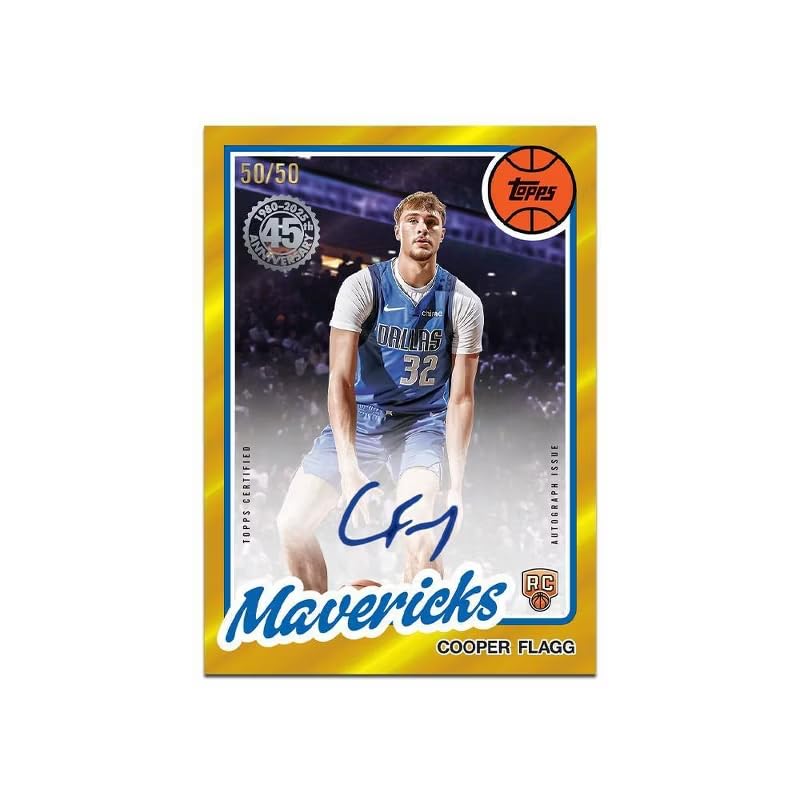 Topps Коробка-вешалка с коллекционными карточками NBA Basketball 2025-2026 (59 всего)