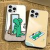 Милый Чехол для Телефона J-Jog-uman-s Динозавры Для iPhone 17 16 15 14 13 12 11 Pro Max Plus Чехол с Водной Рябью Аврора
