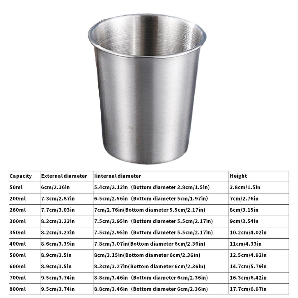 Упаковка из 4 шикарных стаканов для питья из нержавеющей стали для детей, прочные металлические стаканы для кемпинга и повседневного использования