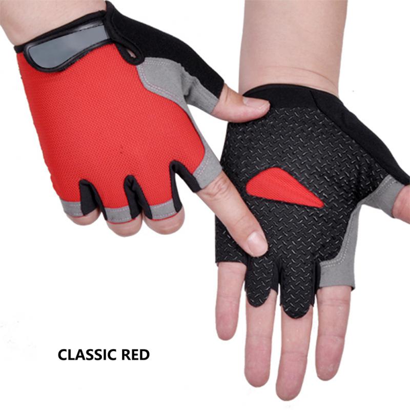 Half Finger Cycling Gloves Men Women Anti Slip Shock Breathable Summer Bicycle Gloves Fingerless Sports Gym Training Bike Gloves