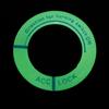 Car Motorcycle Luminous Ignition Switch Key Ring Circle Cover Trim Universal Blue Letter