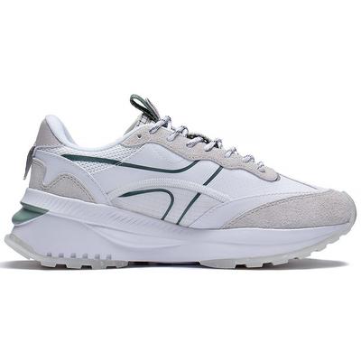 Li Ning Fangyuan EVO Текстиль, Синтетическая кожа Низкие Спортивные Повседневные Кроссовки Женские Бело-серые AGCS164-3