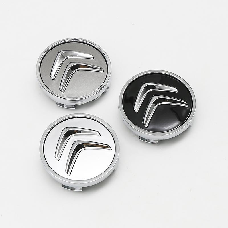 4pcs 60mm 4 pin Car styling Auto Car Wheel Center Hub Caps Rim Caps Covers emblem For Citroen C3 C4 C5 C6 C-Quatre Accessories anp123