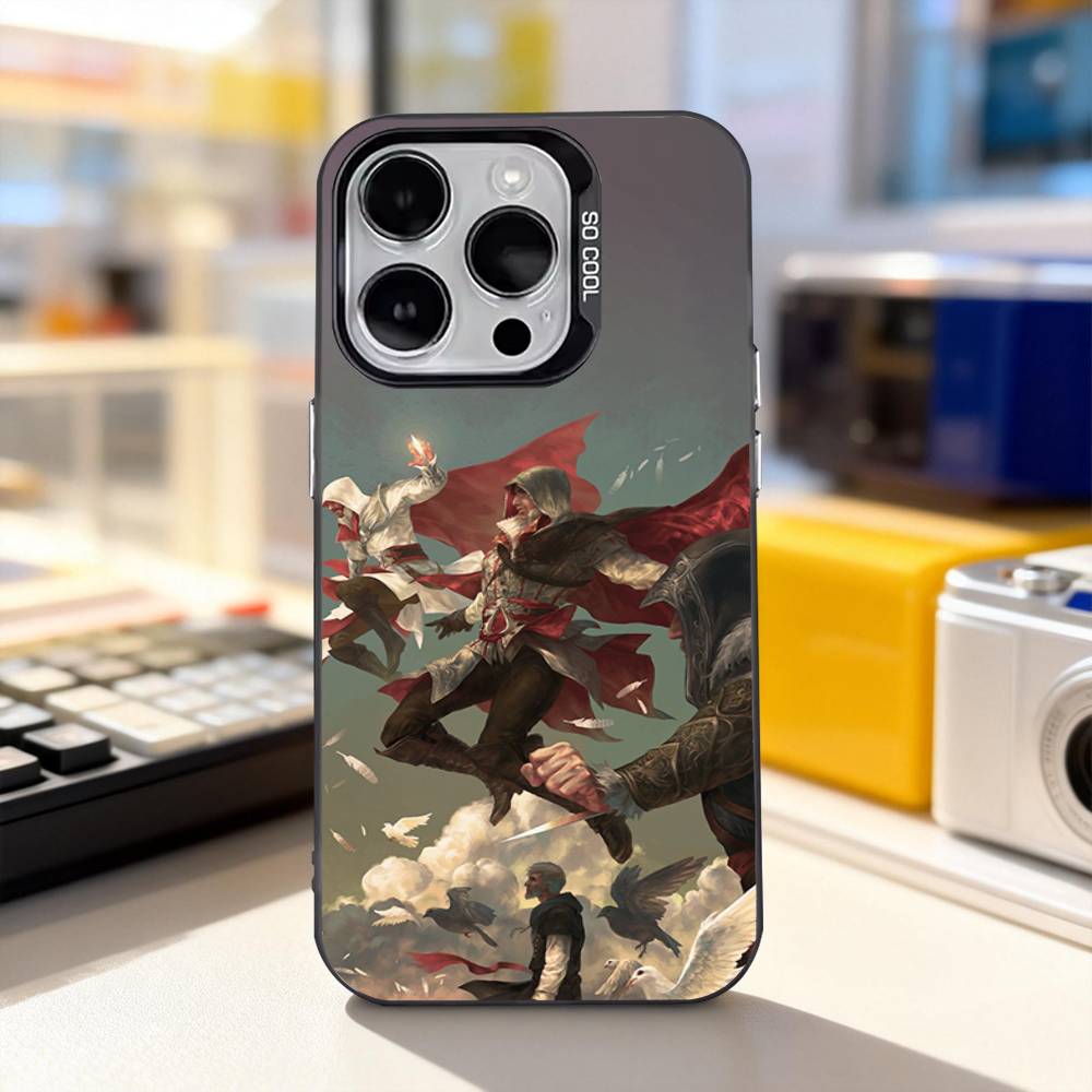 A-Assassins-s Крутой C-Creed Чехол для телефона Для iPhone 17,16,15,14,13,12,11,Pro,XS,Max,Plus,Mini,SE4,E Черный Матовый Ударопрочный Чехол