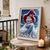 Disney Ариэль DIY Жемчужное Искусство Украшения Разработанные для Ариэль Ручная Работа Подарок Подходит для Декора Стен, Подходит как для Домашней, так и для Офисной Обстановки