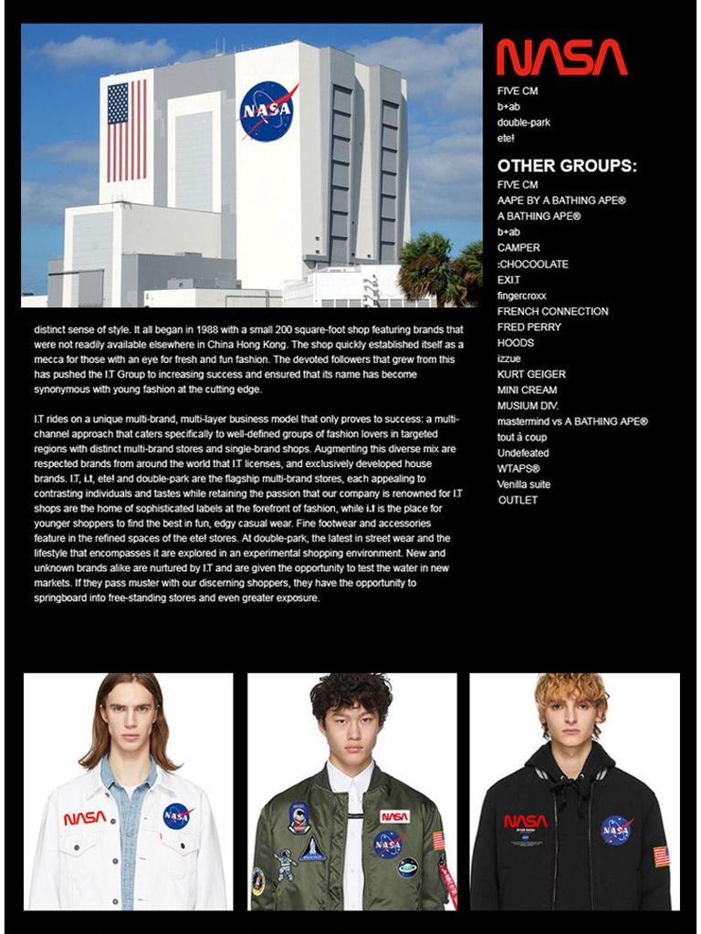 Men's NASA Co-branded Bear Print Crew Neck Cotton T-Shirt - Short Sleeve, Casual Streetwear, Plus Size Available