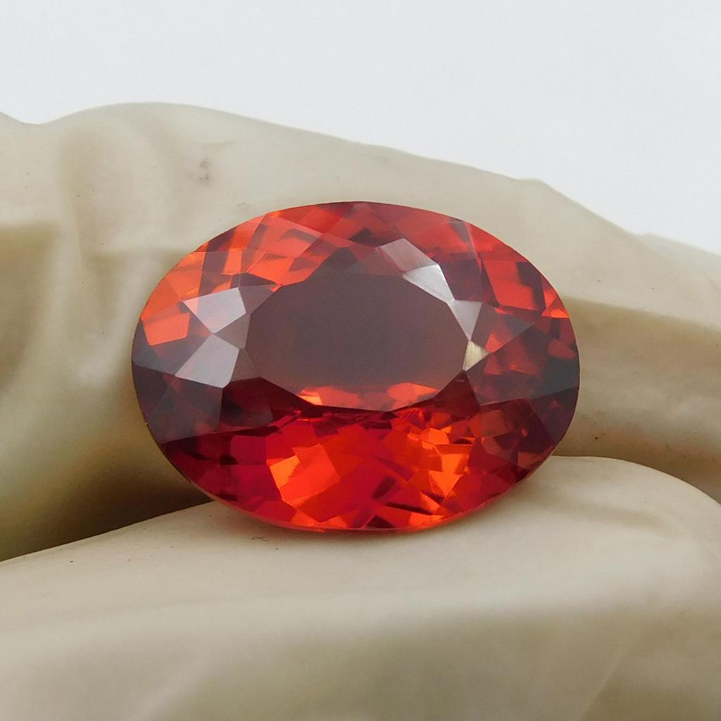 CERTIFIED 5.65 Ct Natural Orange Sapphire Oval Cut Gemstone Best Gift For Dad P-63-sa