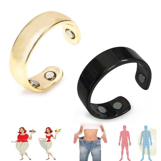 4Pcs Magnetic Therapy Rings Ultralight Comfort Fit Arthritis Pain Relief Stop Snoring Calming Ring for Women Men