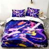 Kpop demon hunters 3pc set Perfect for bedroom use Comfortable bedding set includes a duvet cover and two pillowcases Ideal birthday or Christmas gift