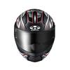 OGK Kabuto RYUKI ENERGY Motorcycle Helmet System, Flat Black/Red (Size: L)