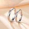 2pcs Couple 925 Sterling Silver Rings Sparkly Zircon for Women and Men Superior Luxury Wedding Jewelry Anniversary Gift