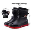 Men's Waterproof Rain Boots Anti-Slip Wear-Resistant Kitchen Oes Fiing Car Wa Very Labor Protection Warm Water Shoes