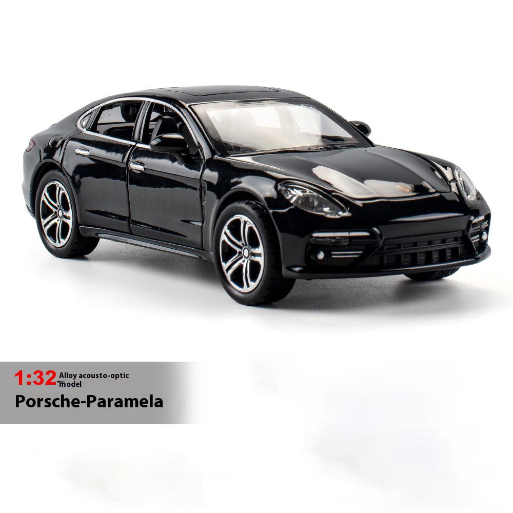 Miniatures 1:32 Porsche Panamera Alloy Diecast Metal Model Hight Simulation Sound Light Baby Toys Computer Desktop Ornament Gift